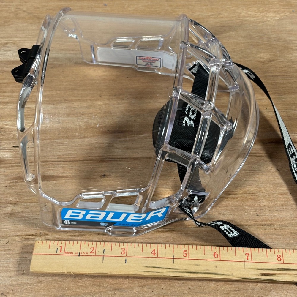 Bauer Concept 3 Senior Hockey Full Face Shield Clear Visor Anti-Scratch Sr - Picture 7 of 8
